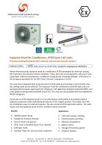 Product flyer explosion proof AC Units high ambient (3.4-14kW)
