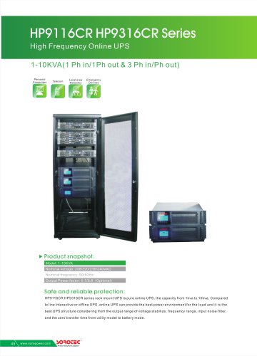 High Frequency Online UPS HP9116CR 1-10KVA