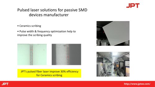 Pulsed laser solutions for passive SMD devices manufacturer