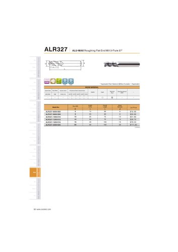 ALR327 Carbide flat mill 3F for Aluminum helix27