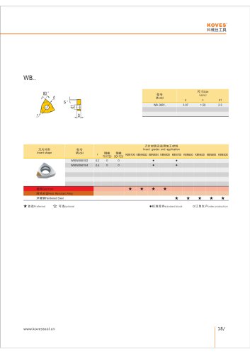 WBGW PCBN DIAMOND INSERT