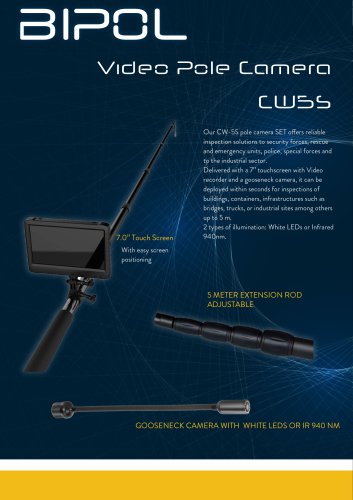 Telescopic video pole camera CW5S