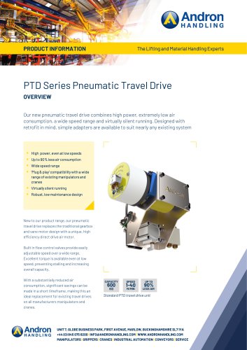 PTD Series Pneumatic Travel Drive