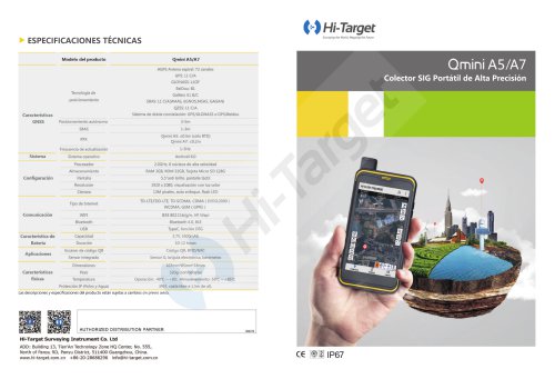 Hi-Target/GIS Handheld/ Qmini A5/A7