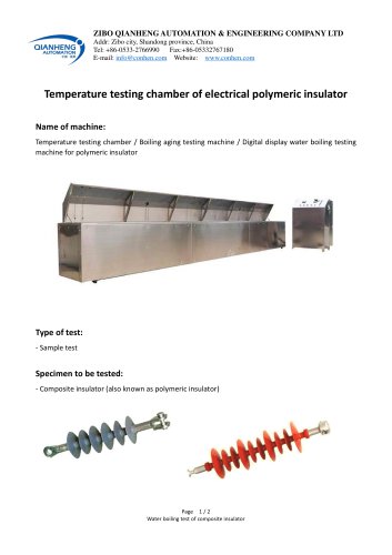 Insulator water diffusion - water boiling testing machine