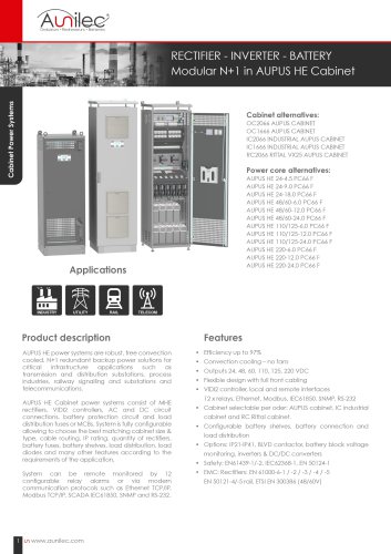 DAtasheet AUPUS HE Cabinet