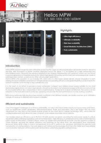 Datasheet HELIOS MPW