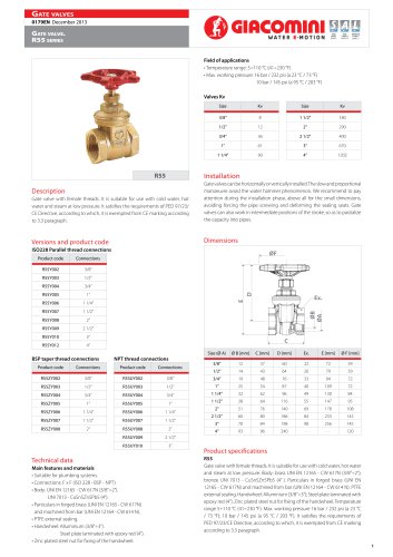 Gate valve . R55  series