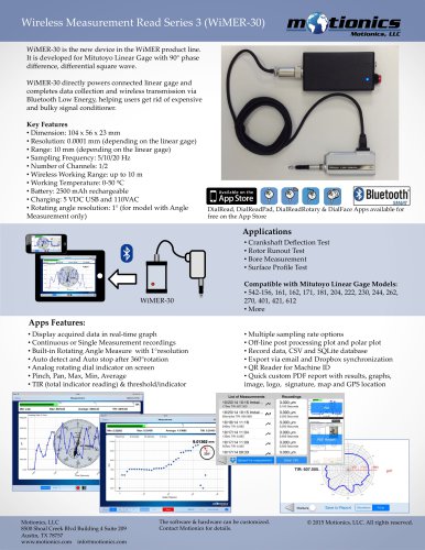 WiMER Series 3 for Mitutoyo Linear Gage