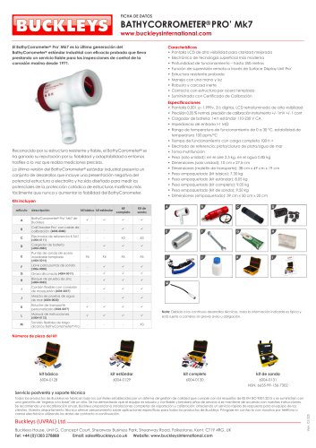 Datasheet: BathyCorrometer® Pro'