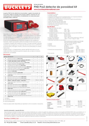 Datasheet: PHD Pro2 Pinhole detectors