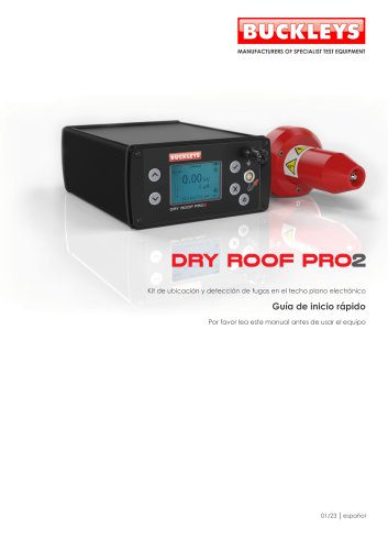 Quick start guide: Dry Roof Pro2