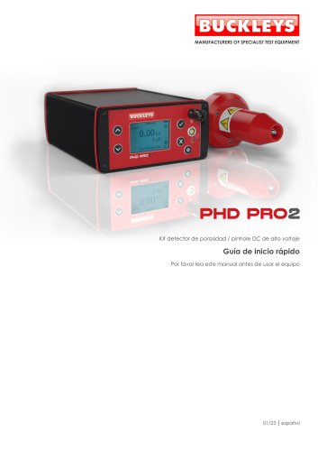 Quick start guide: PHD Pro2