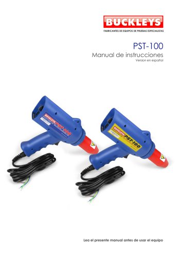 User Manual: PST100 AC spark tester