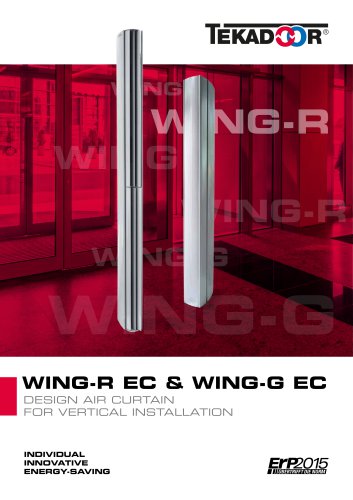 WING-R EC & WING-G EC - DESIGN AIR CURTAIN