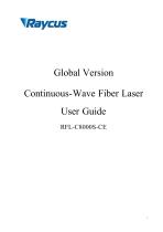 Global Version Continuous-Wave Fiber Laser User Guide RFL-C8000S-CE