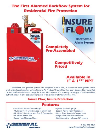 The First Alarmed Backflow System for Residential Fire Protection