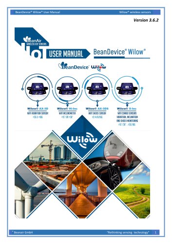 BeanDevice® Wilow® - Wifi Sensors for Industrial Internet of Thing - User guide