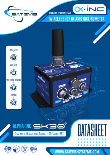 Datasheet Satevis Alpha-INC SK 30B (LoraWan Inclinometer)