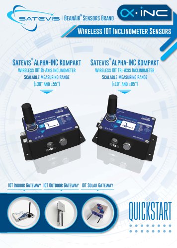 Quikcstart Satevis Alpha-Inc Kompakt- Lorawan Inclinometer