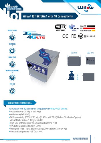 Wilow IOT Gateway 4G Connectivity