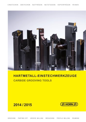 CARBIDE GROOVING TOOLS