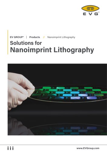 EV GROUP® Solutions for Nanoimprint Lithography