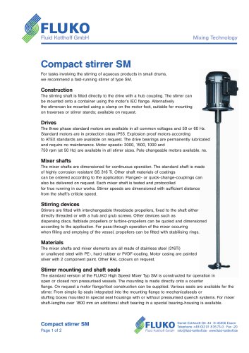 Compact stirrer SM