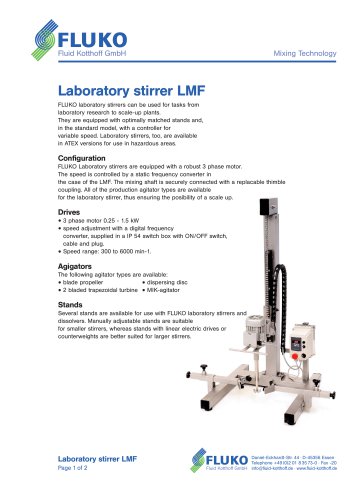 Laboratory stirrer LMF