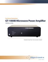 Giga-tronics GT-1000B Microwave Power Amplifier Product Flier