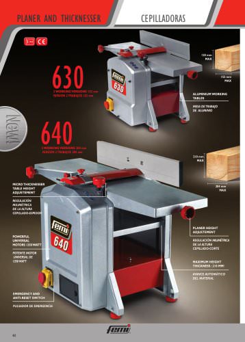 630 Wood line Planer and thicknesser 