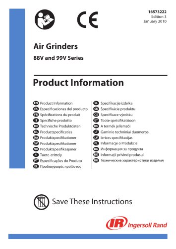 Air Grinders 88V and 99V Series