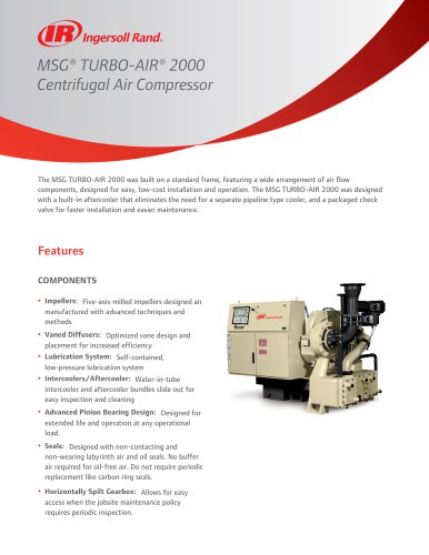 MSG® TURBO-AIR® 2000 Centrifugal Air Compressor