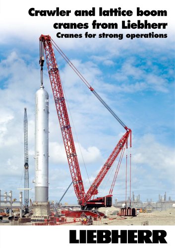Crawler and lattice boom cranes