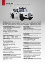 Adroit 605 4x4 Underground Personnel And Load Carrying Vehicle