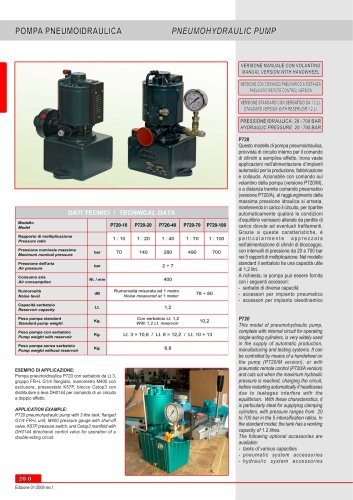 Pneumohydraulic  Pumps P720