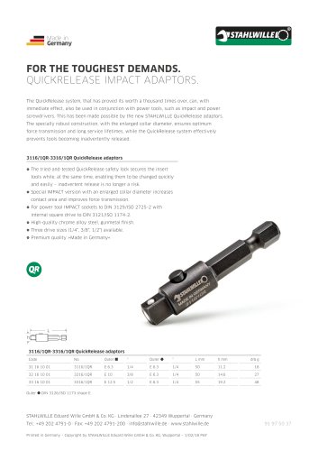 QuickRelease IMPACT Adaptors