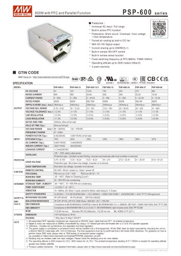 PSP- 600 series