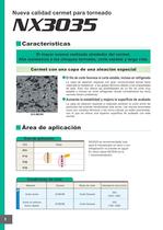 NX3035 Nueva calidad cermet para torneado - 2