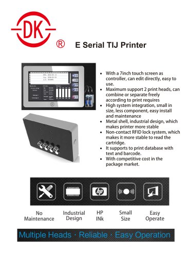 E Serial TIJ Printer