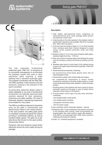 swing gate PMD 337