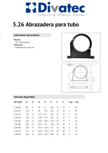 5.26 Abrazadera para tubo