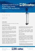 BOMBAS VERTICALES  PLÁSTICAS PARA  PRODUCTOS QUÍMICOS
