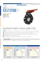 ESLON BUTTERFLY VALVE LEVER TYPE