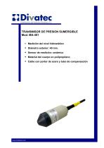 TRANSMISOR DE PRESION SUMERGIBLE   Mod. MA-401-1