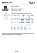 Válvula de diafragma 514 ABS Con manguitos encolables ISO/DIN