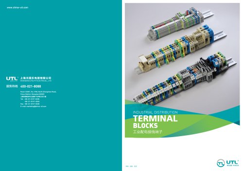 DIN rail-mounted terminal blocks