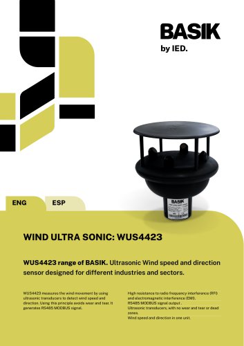 Anemometro Ultrasonico WUS