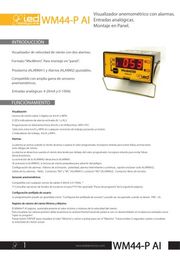 WM-44P V3 0-10V INPUT / 4-20mA INPUT.