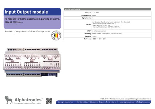 Module Input Output